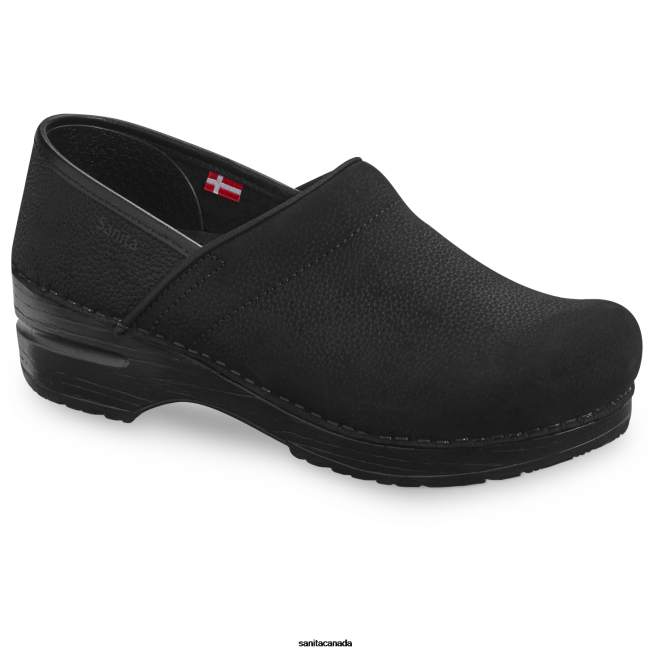 women_pro_textured_oil_black_narrow_sanita_shoes_446p114.png Women Pro. Textured Oil Black Narrow Sanita Shoes 446P114 - Image 1