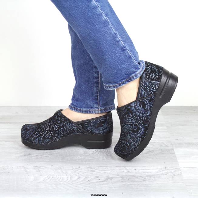 Women Boteh Blue Paisley Sanita Shoes 446P11