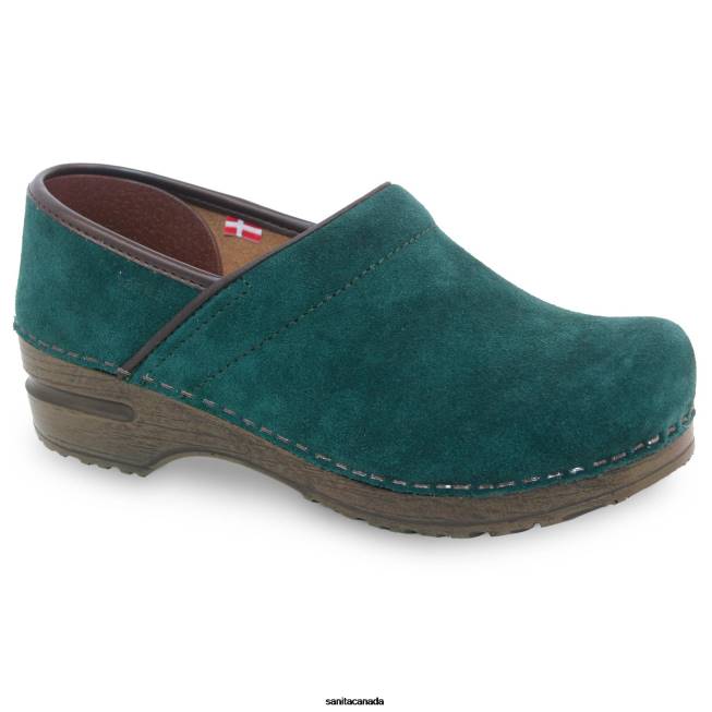 Women Nina Dark Green Sanita Shoes 446P73