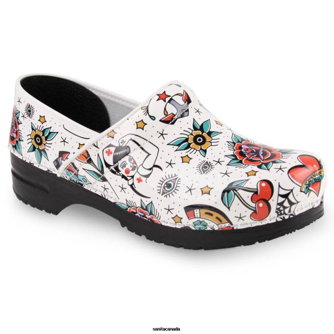 Women Rockabilly White Sanita Shoes 446P119