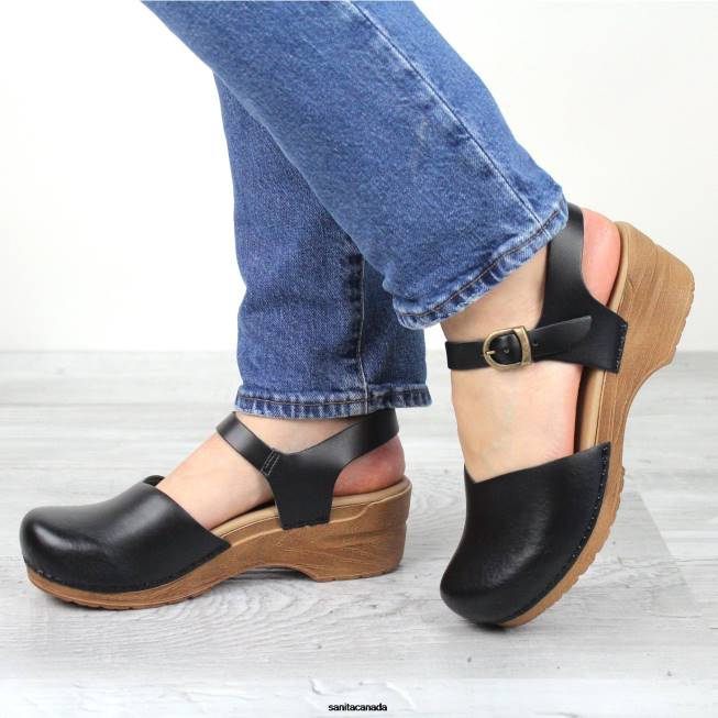 Women Sansi Black Sanita Shoes 446P132