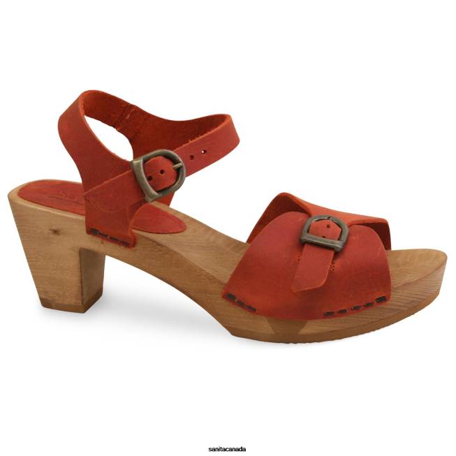 Women Tiana Burnt Orange Sanita Shoes 446P135