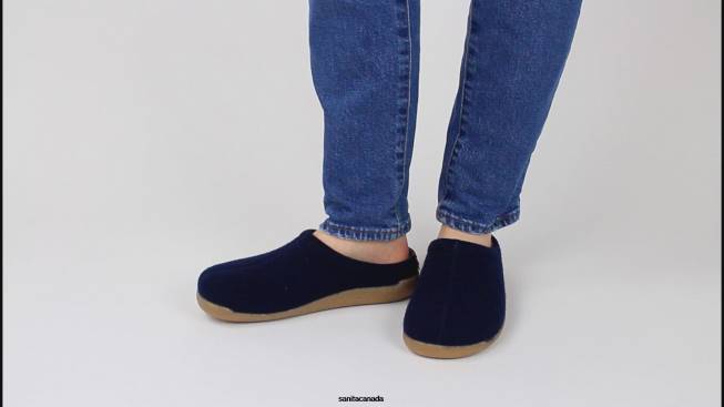 Women Lodge Slide Navy Sanita Shoes 446P173