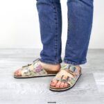 Women Ibiza Vegan Beige Sanita Shoes 446P123 - Image 5