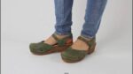 Women Margrethe Khaki Sanita Shoes 446P128 - Image 2