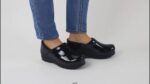 Women Pro. Patent Black Sanita Shoes 446P102 - Image 5