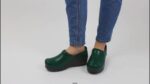 Women Pro. PU Dark Green Sanita Shoes 446P110 - Image 2